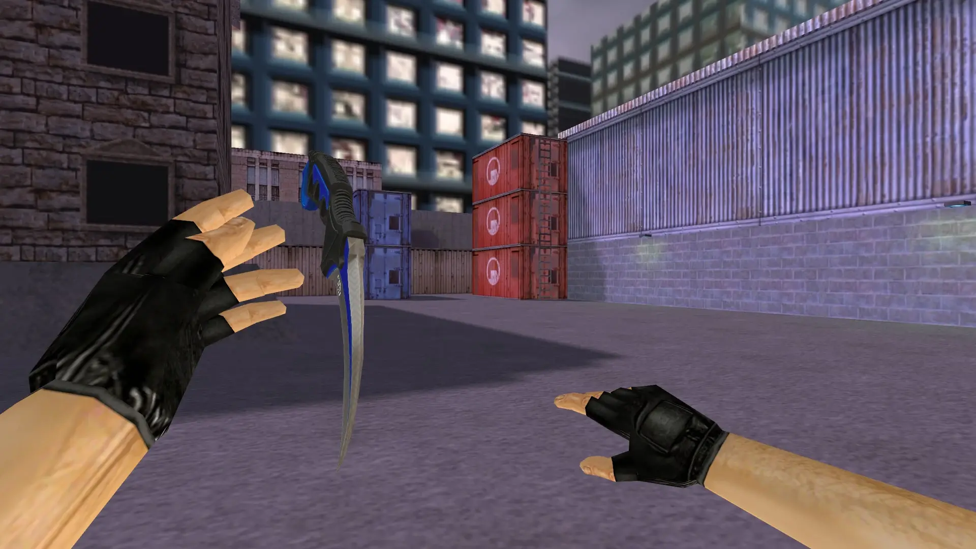 Karambit | Automatic Blue — cs_assault (first person)