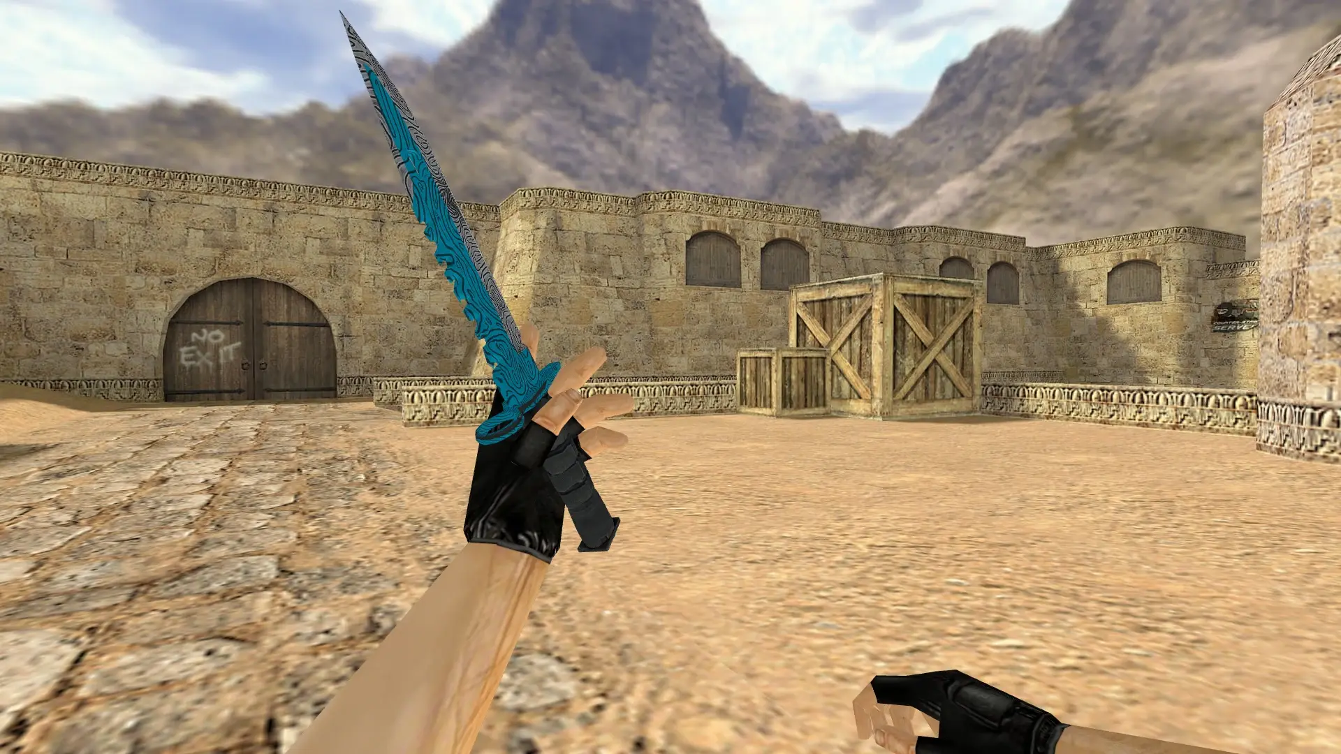 M9 Bayonet | Bark Beetle — de_dust2 (first person)