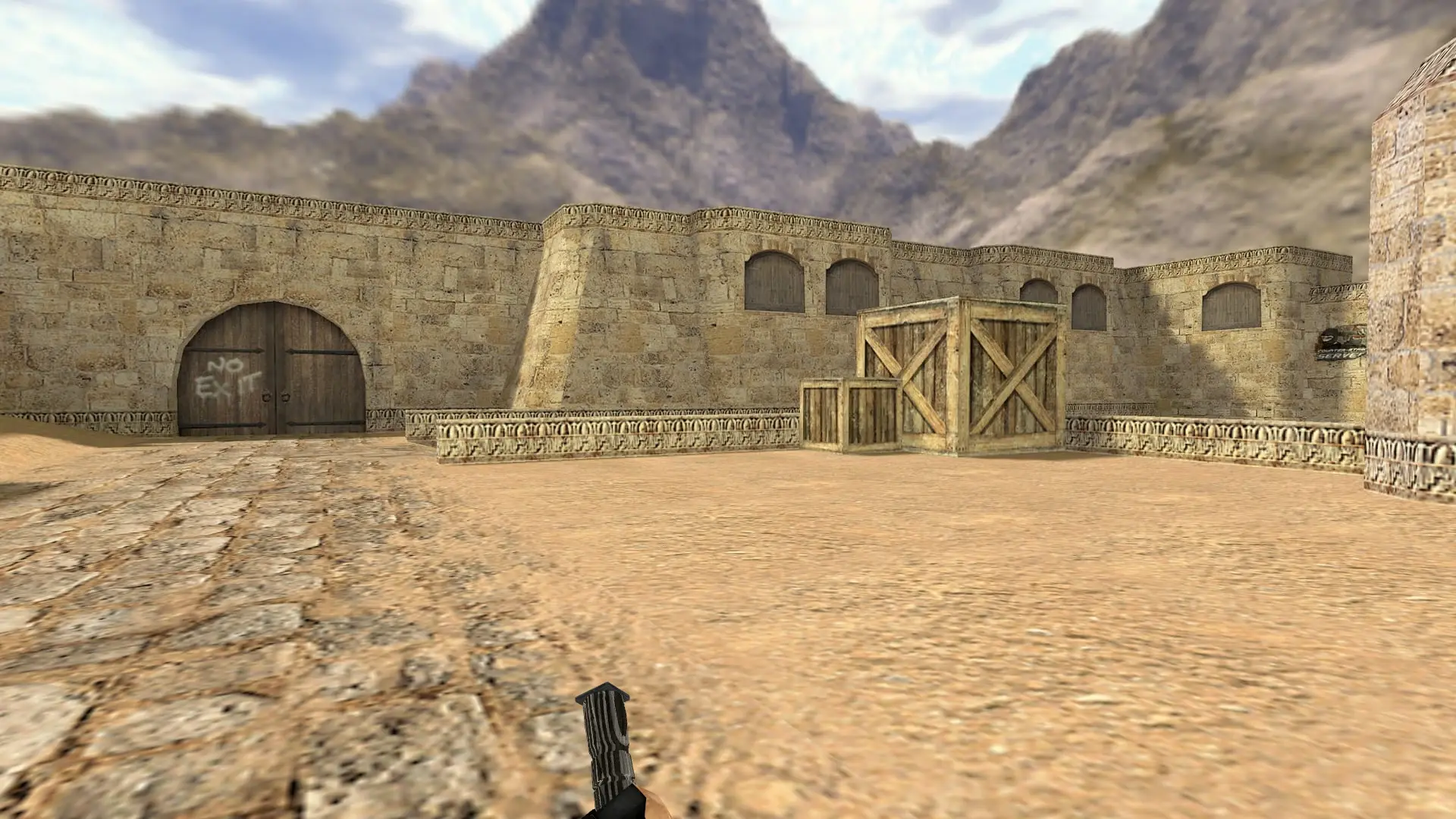 M9 Bayonet | Black Laminate v2 — de_dust2 (first person)
