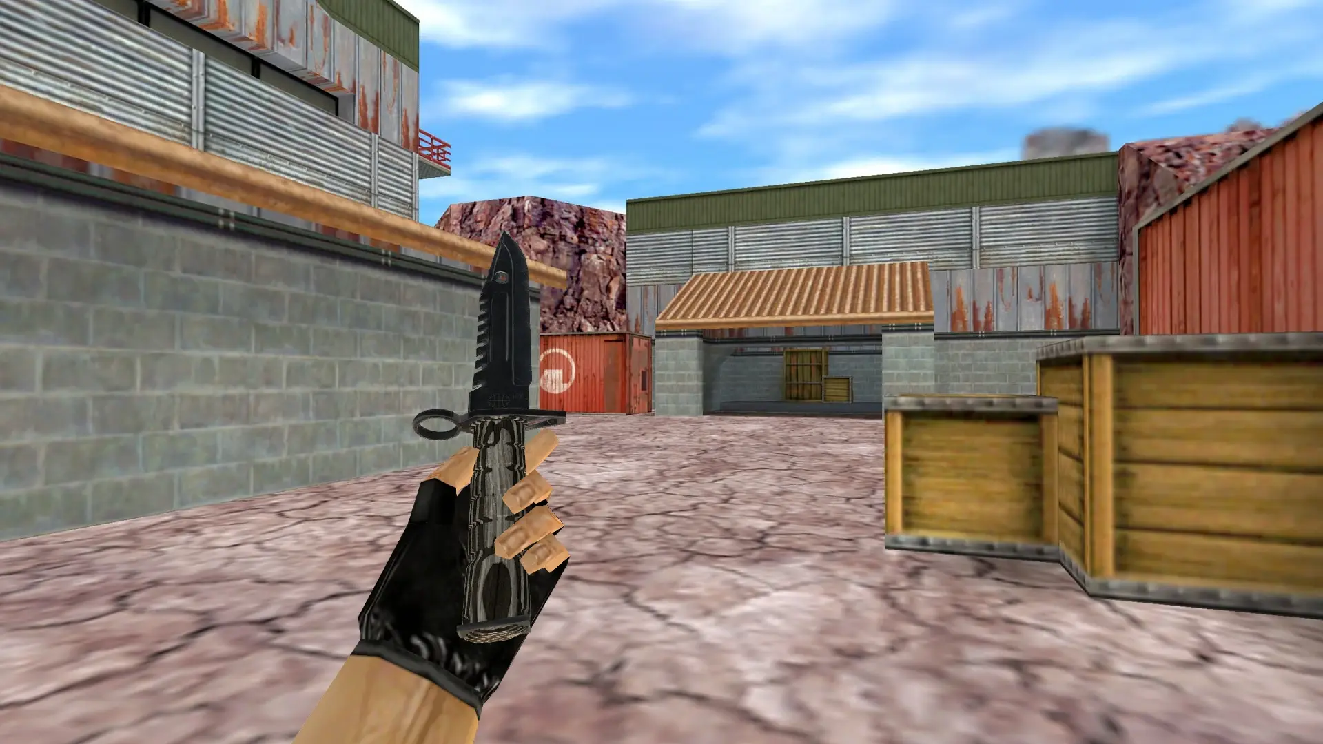 M9 Bayonet | Black Laminate v2 — de_nuke (first person)