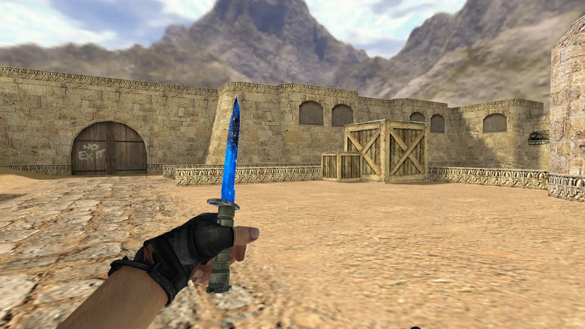 Bayonet | Blue Galaxy — de_dust2 (first person)