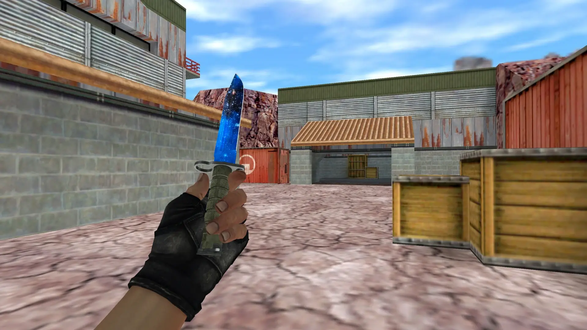 Bayonet | Blue Galaxy — de_nuke (first person)