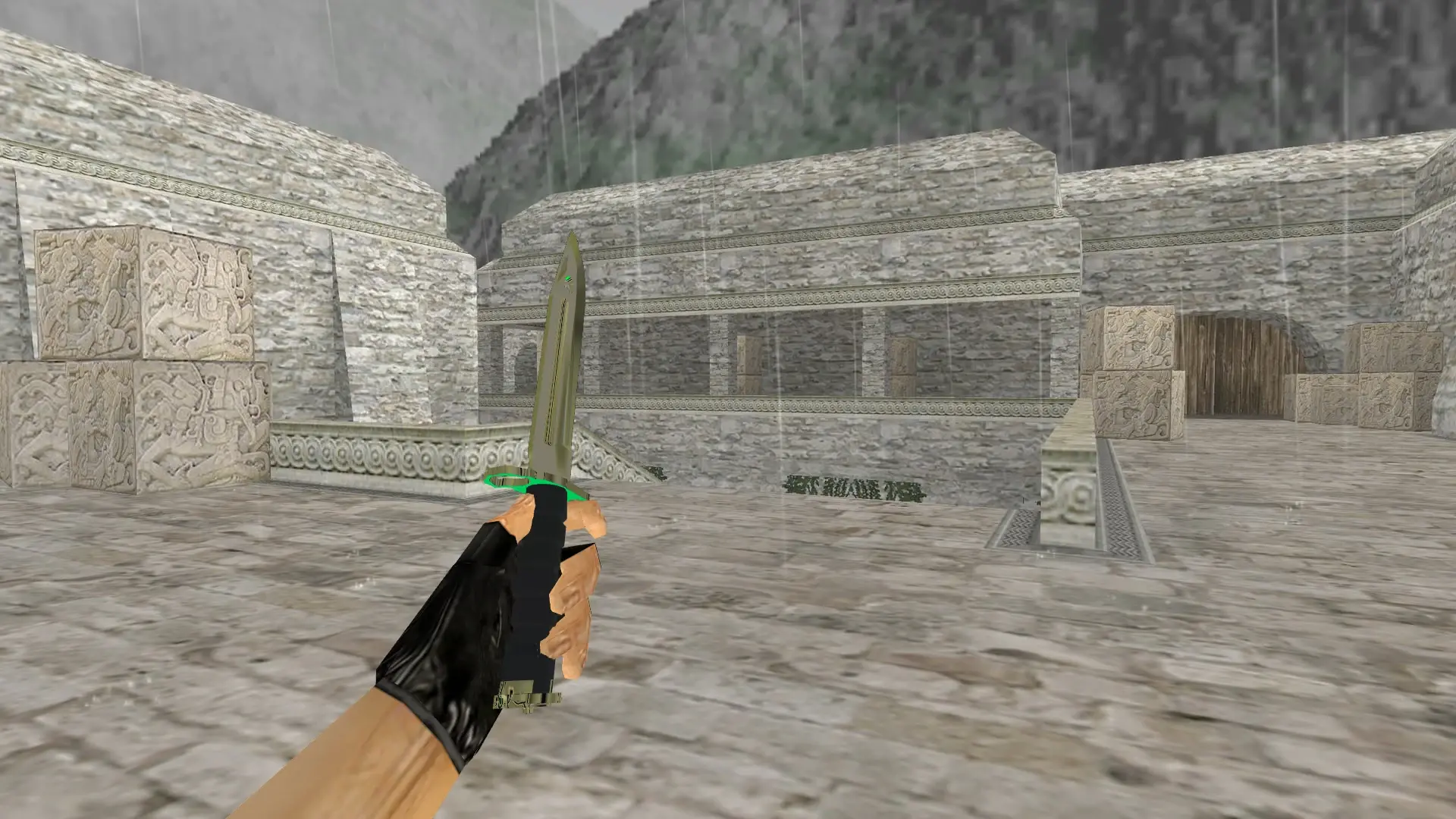 Bayonet | Bronze — de_aztec (first person)