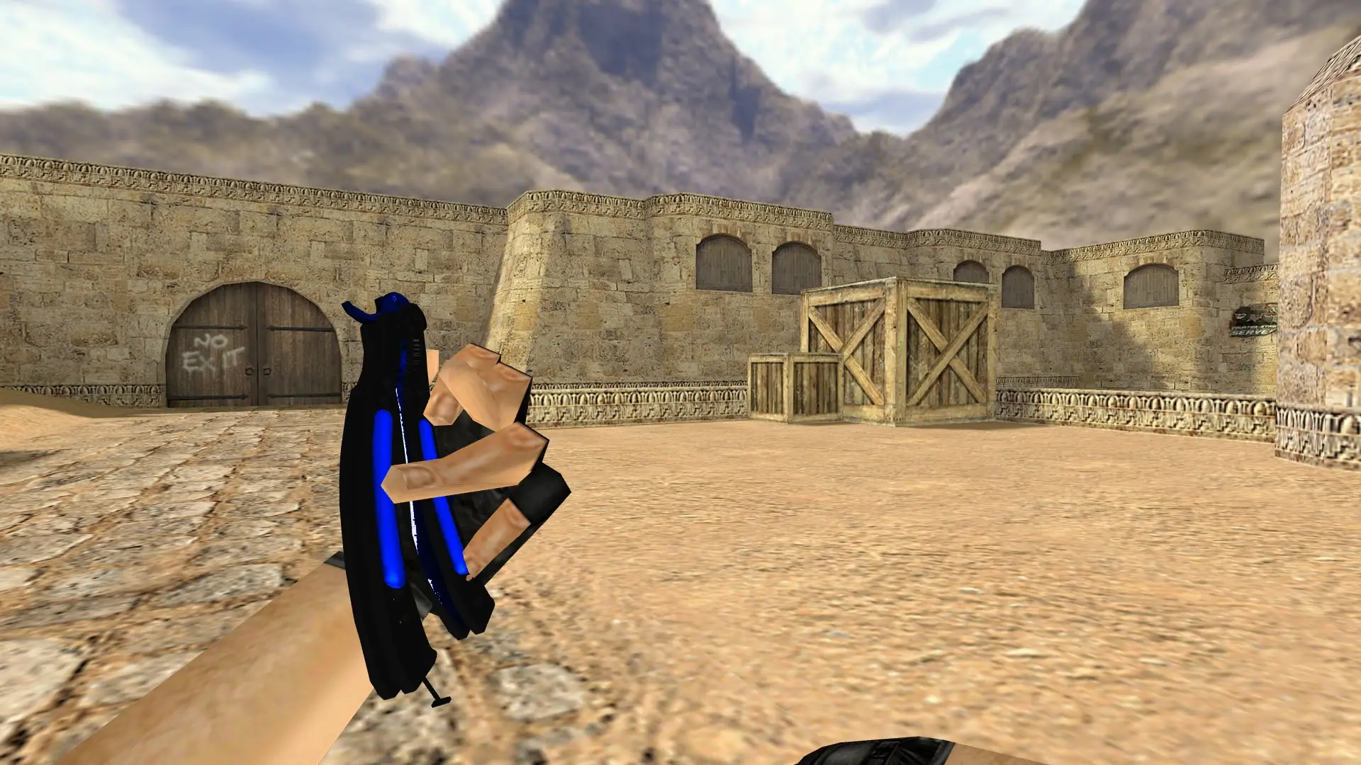 Butterfly Knife | Doppler Sapphire — de_dust2 (first person)