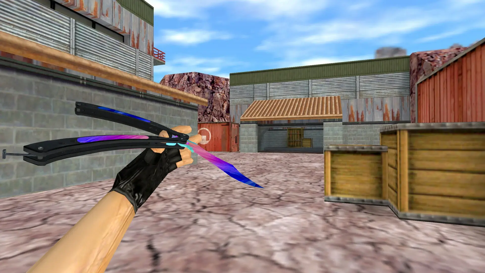 Butterfly Knife | Lite — de_nuke (first person)