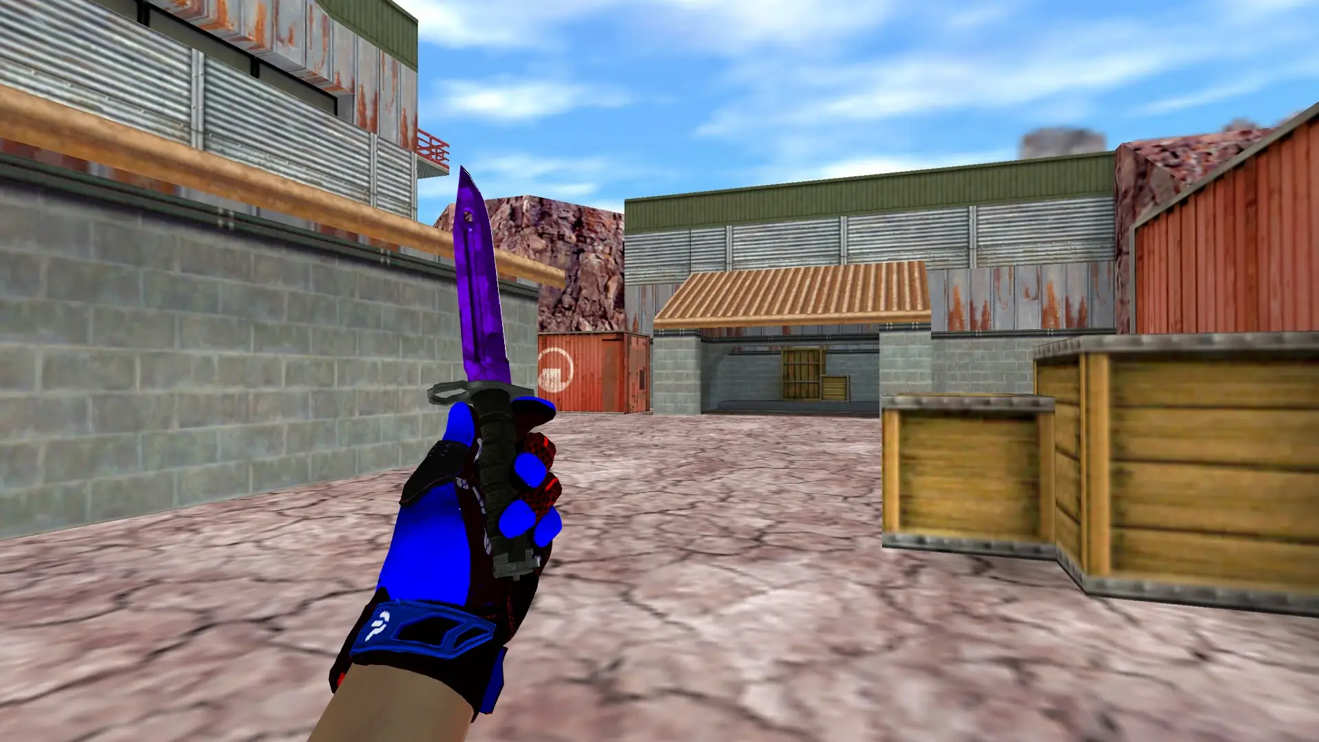 Bayonet | Doppler Sapphire — de_nuke (first person)