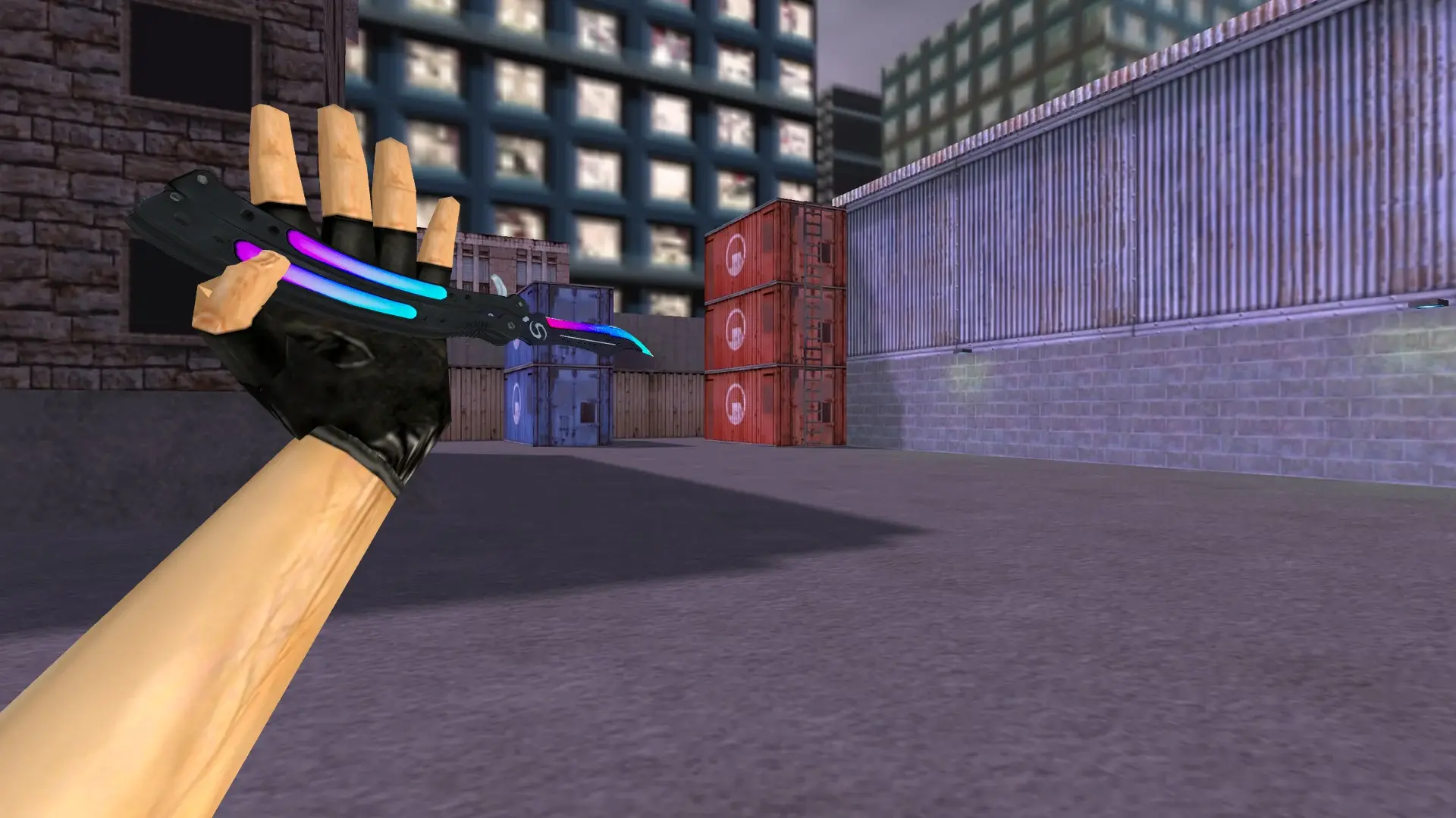 Butterfly Knife | Neo Assasin — cs_assault (first person)