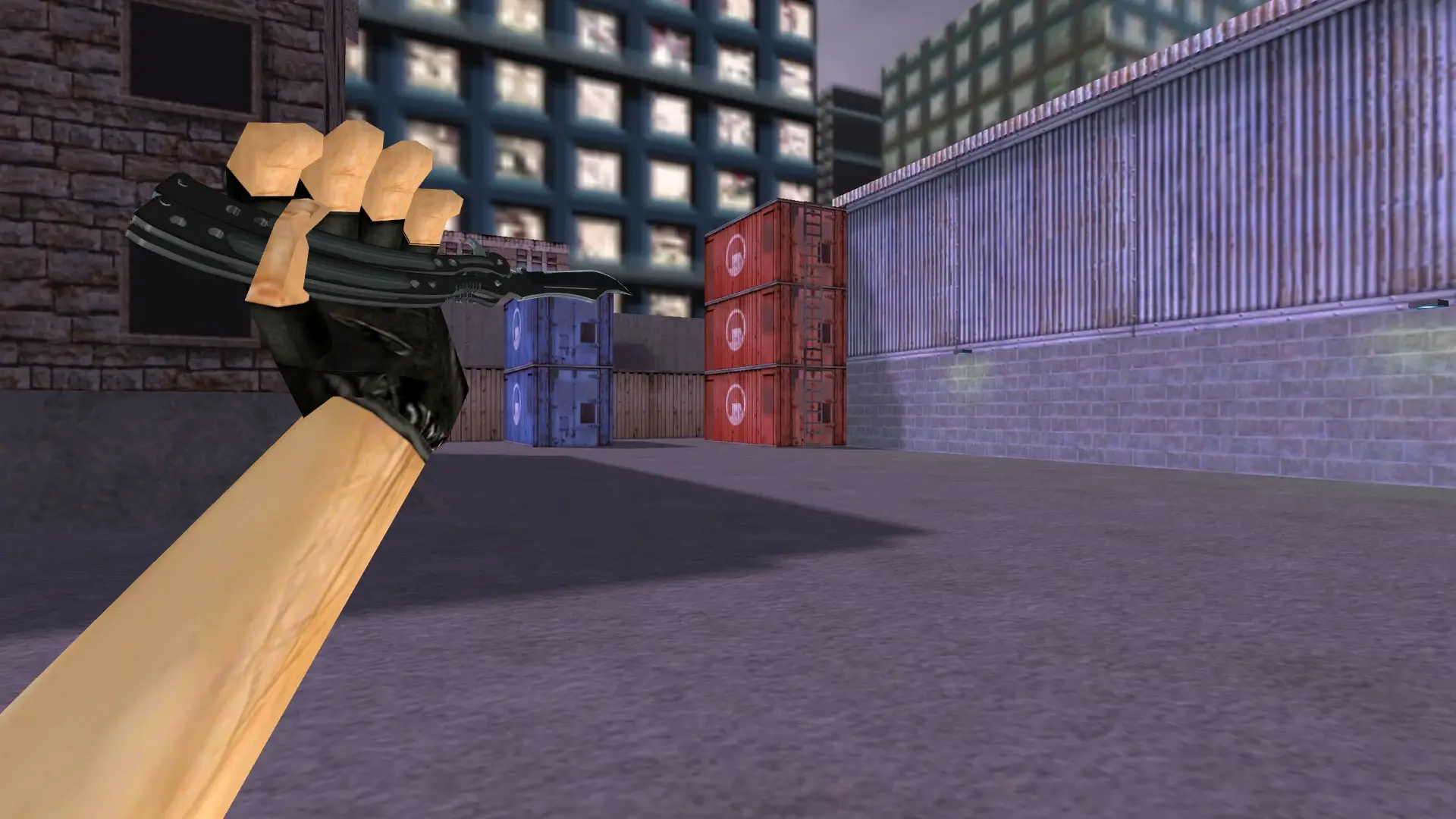 Butterfly Knife | Night — cs_assault (first person)