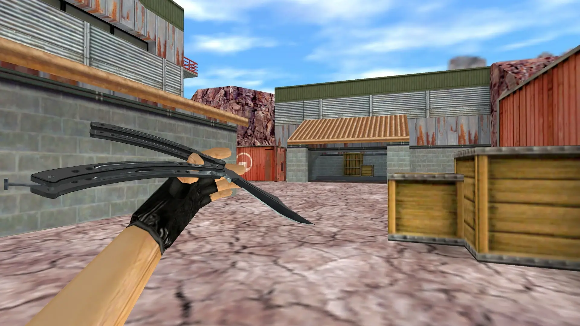 Butterfly Knife | Night — de_nuke (first person)