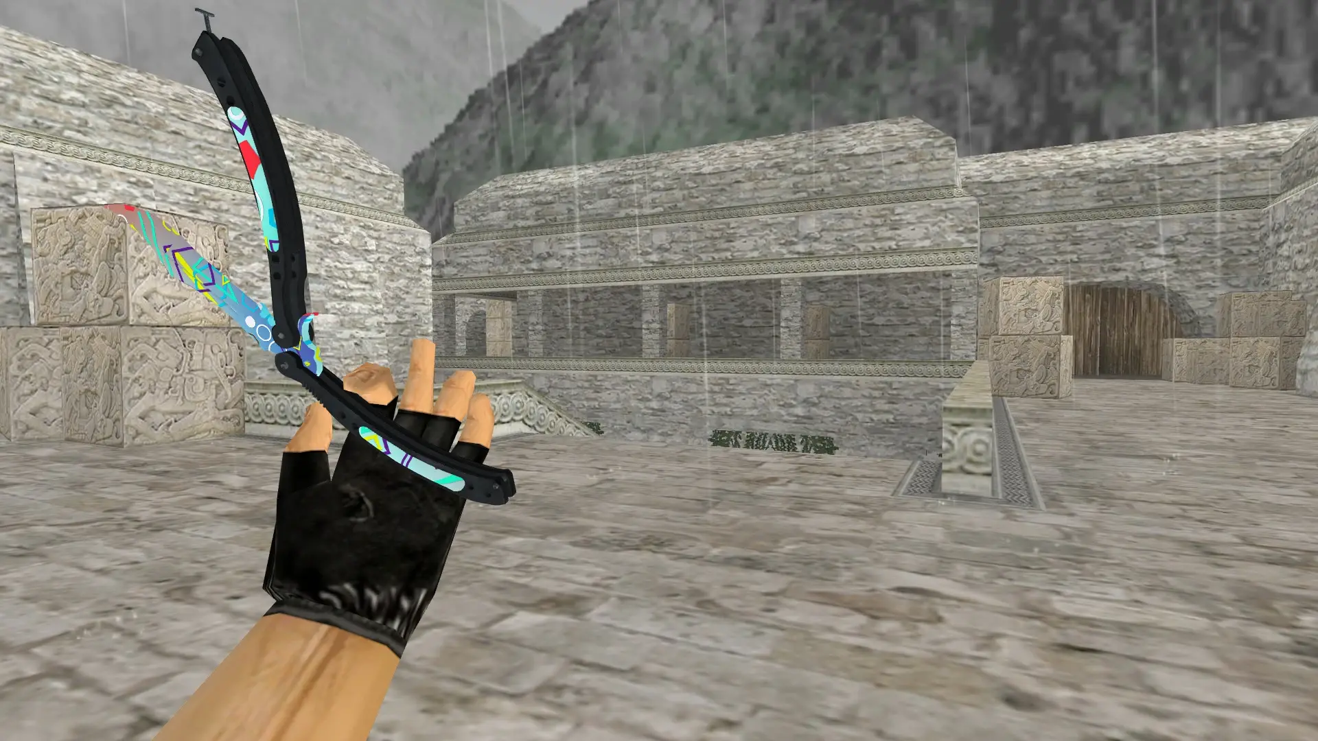 Butterfly Knife | OA — de_aztec (first person)