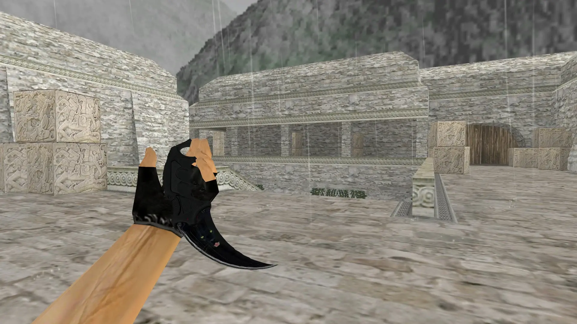Karambit | Black Panther — de_aztec (first person)