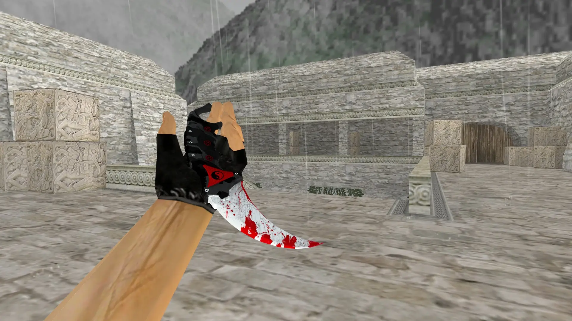Karambit | Bloodline — de_aztec (first person)