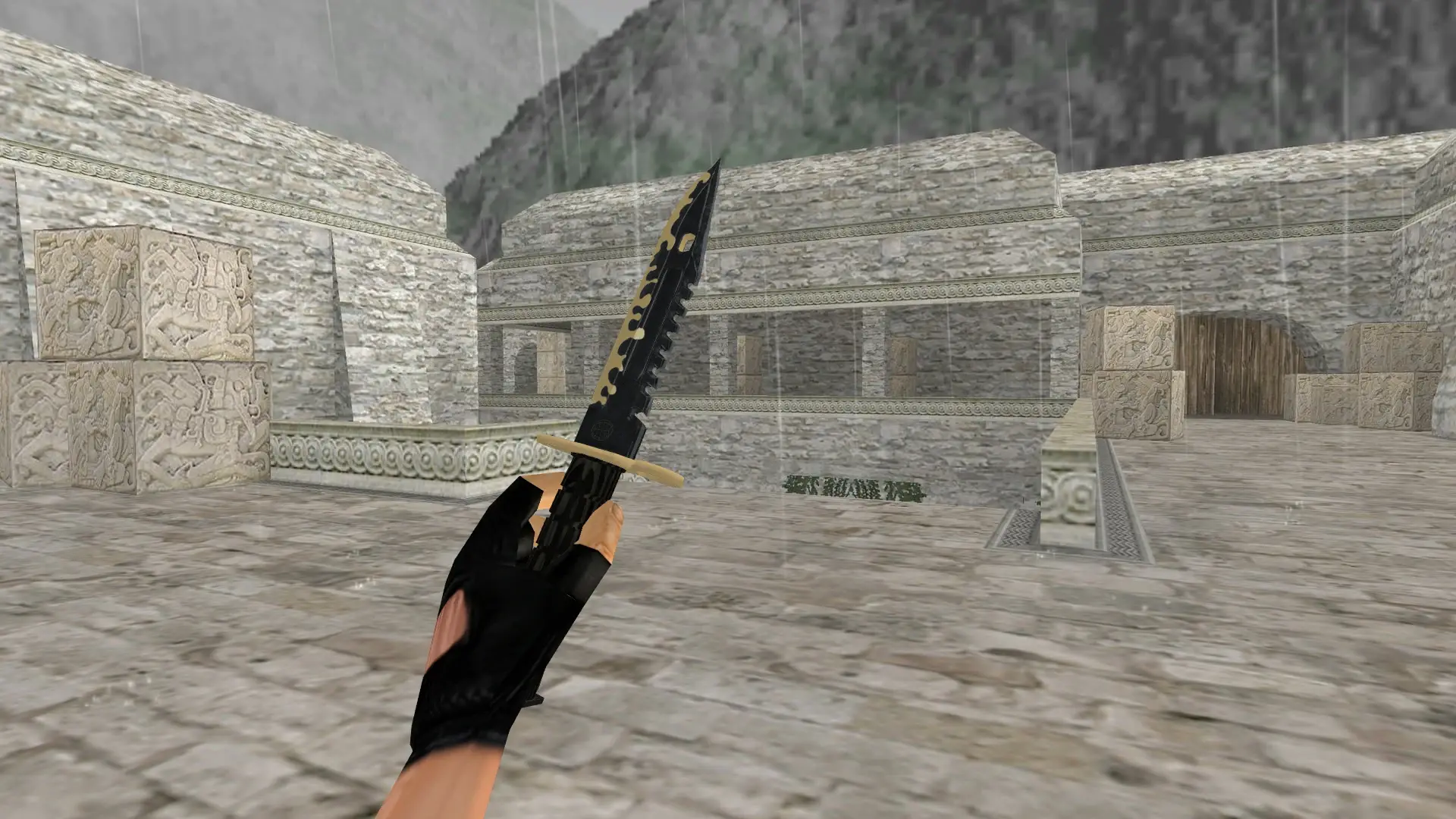 M9 Bayonet | Combat — de_aztec (first person)