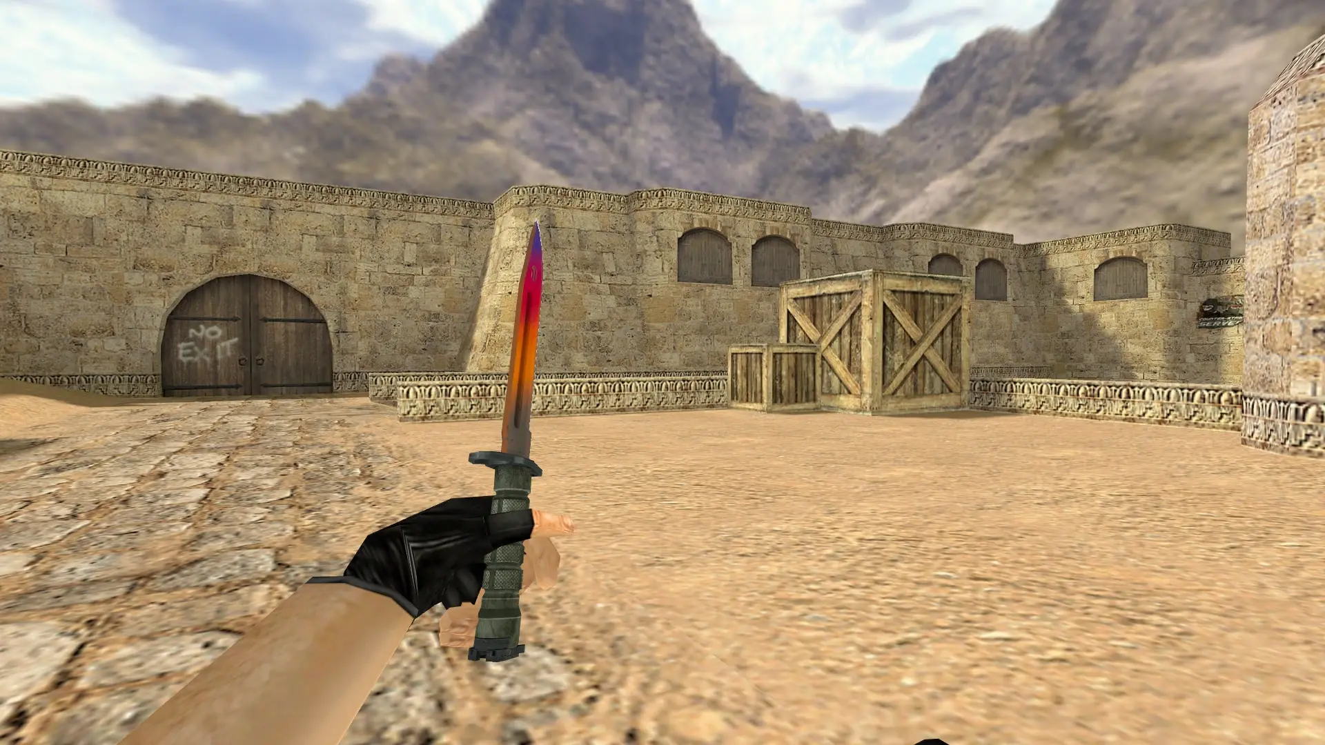 Bayonet | Fade v2 — de_dust2 (first person)