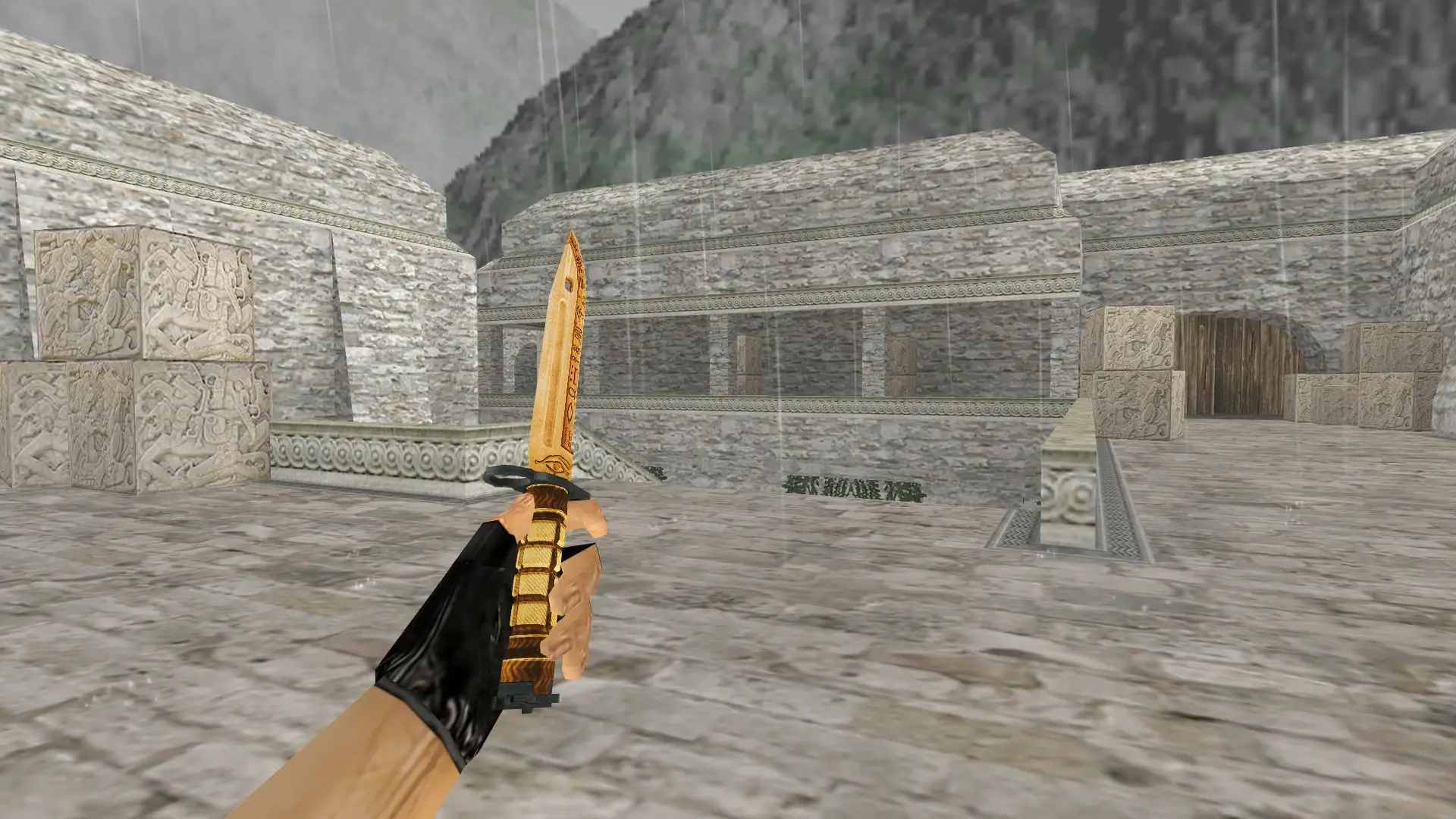 Bayonet | Hieroglyph — de_aztec (first person)
