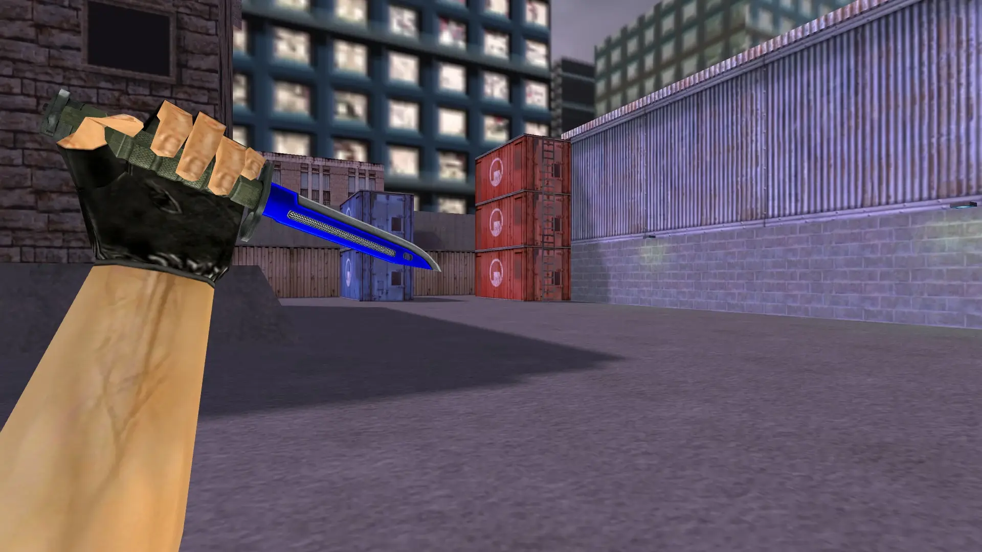 Bayonet | Industry Blue — cs_assault (first person)