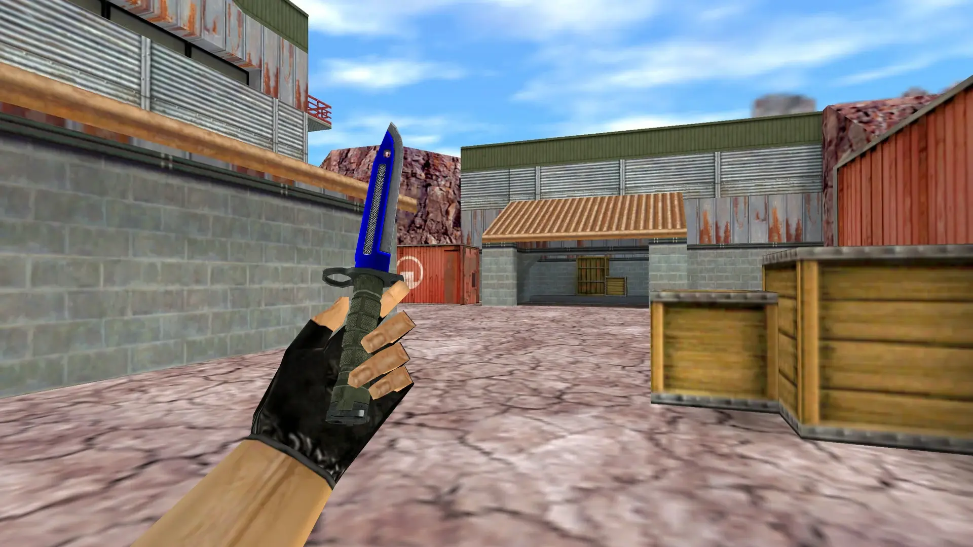 Bayonet | Industry Blue — de_nuke (first person)