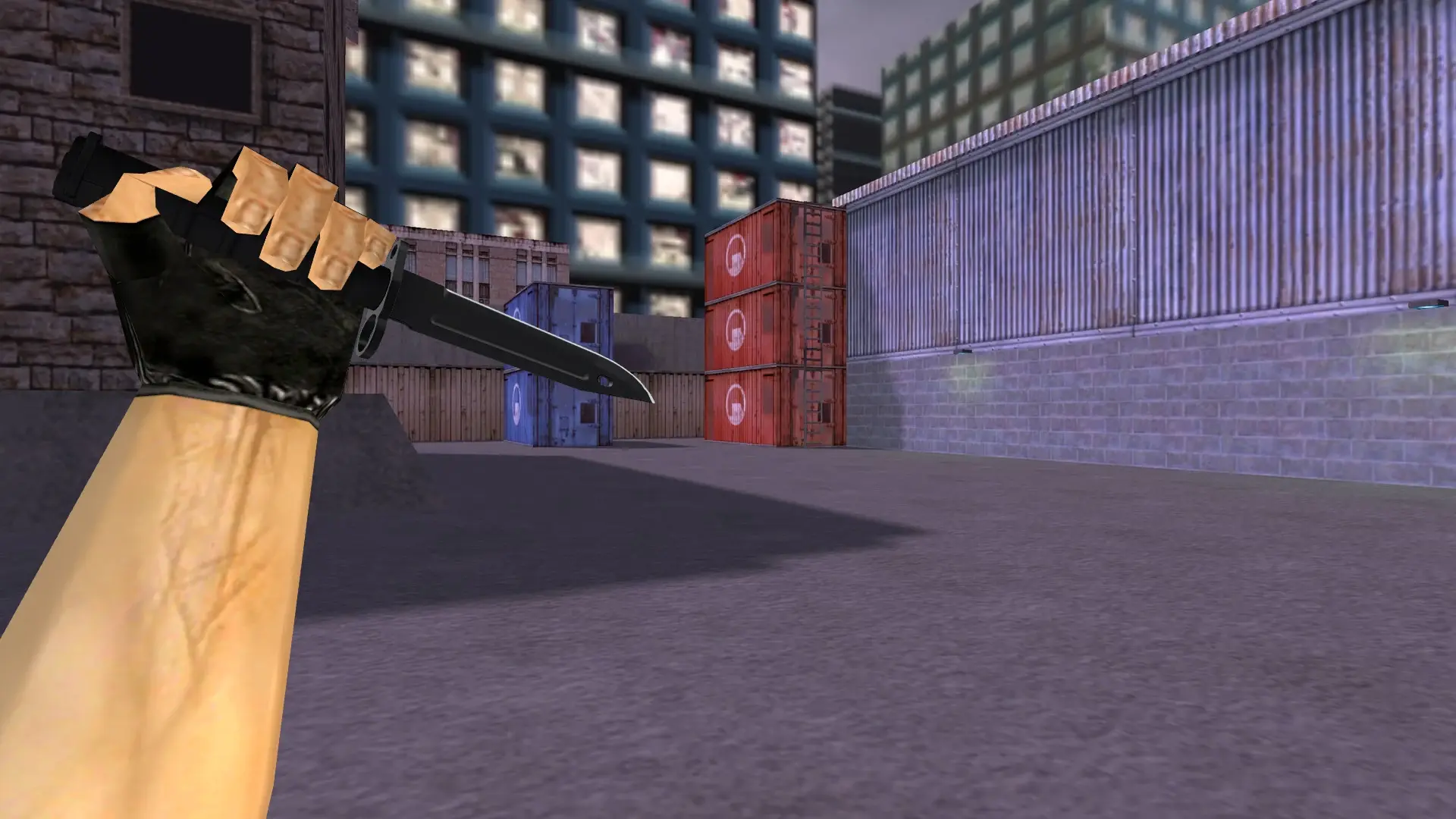 Bayonet | Night — cs_assault (first person)