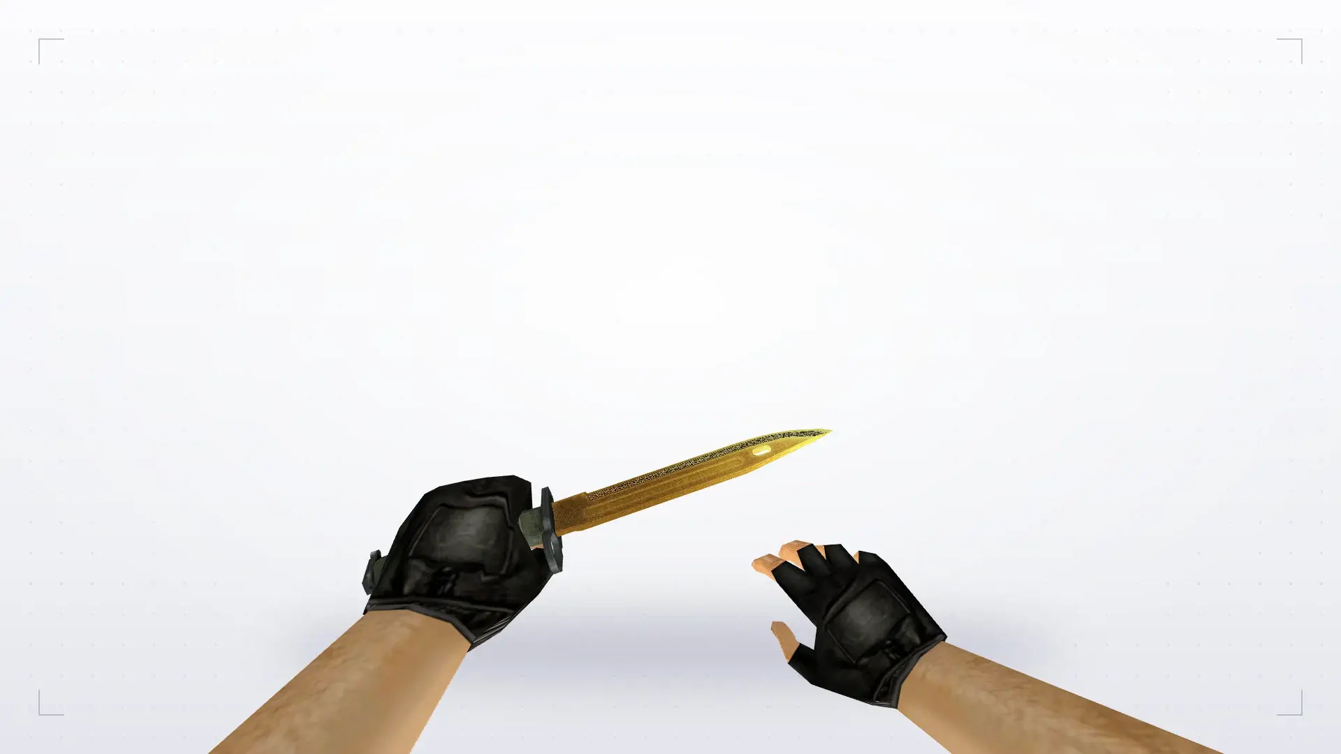 Bayonet | Lore, default gloves — first person
