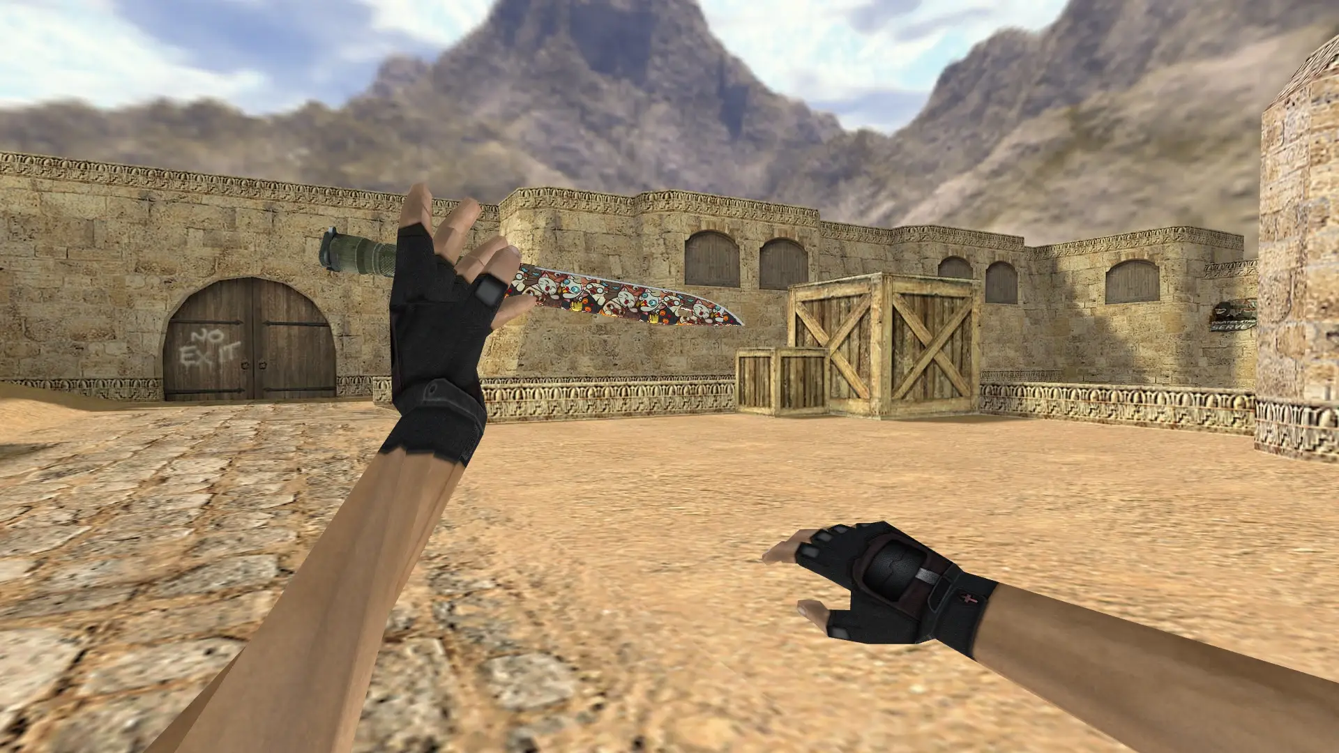Bayonet | Paw — de_dust2 (first person)
