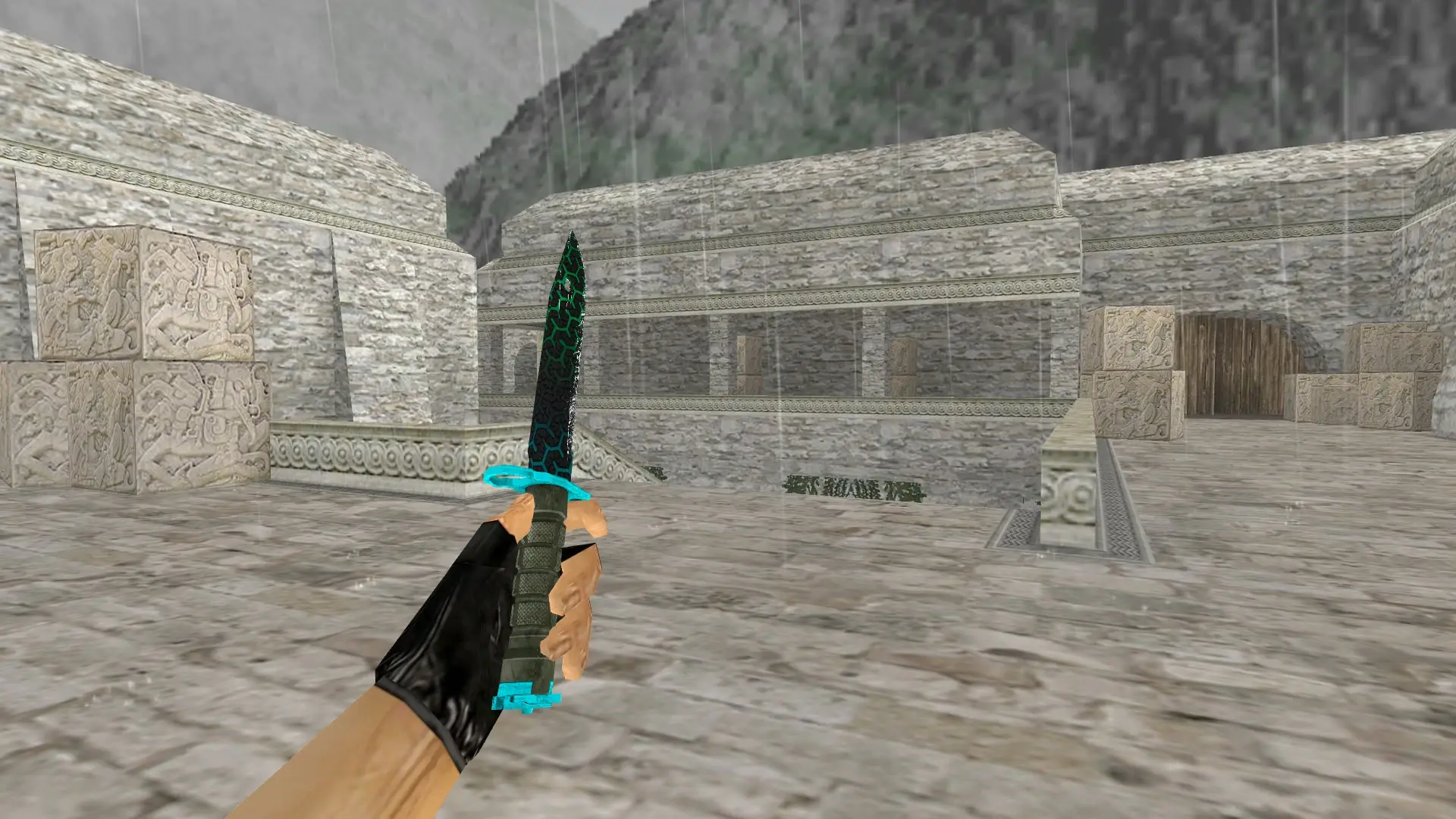Bayonet | Polymer — de_aztec (first person)