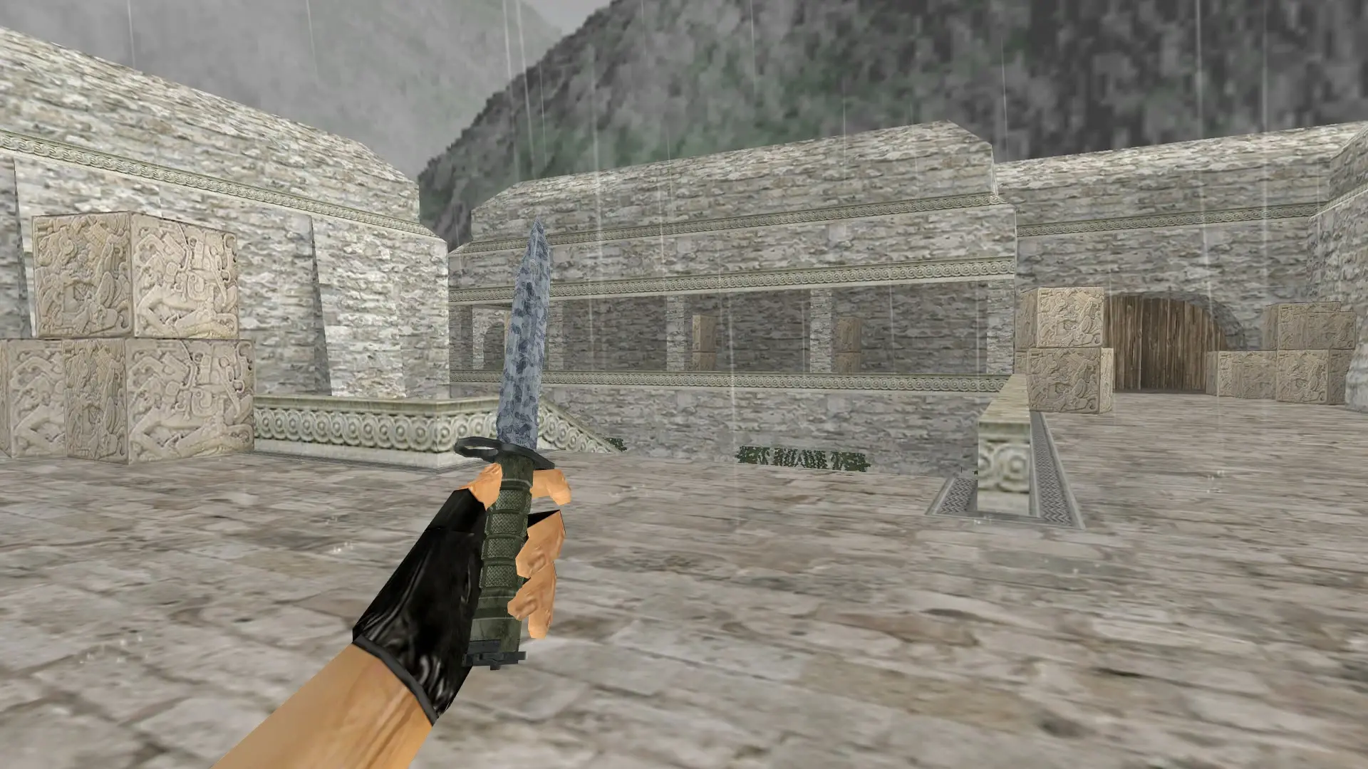 Bayonet | Stained — de_aztec (first person)
