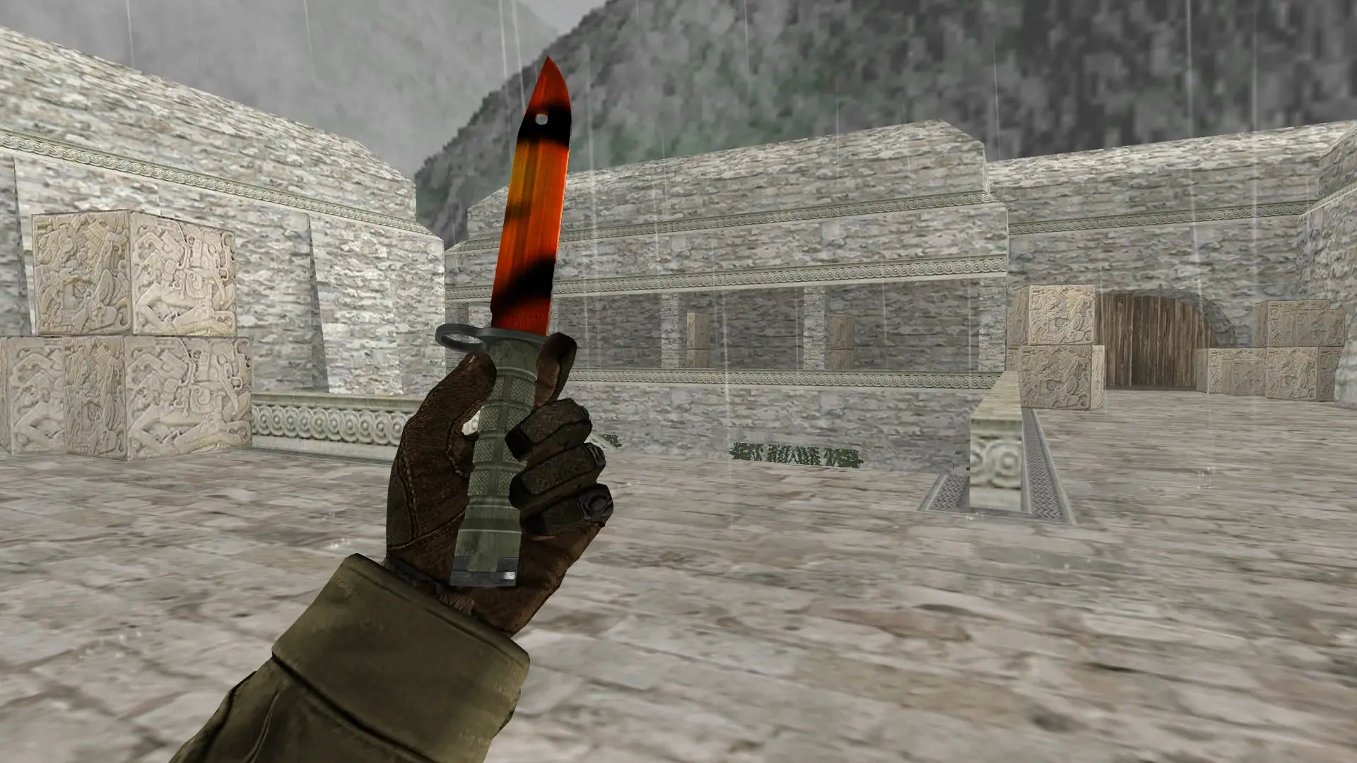 Bayonet | Tigris — de_aztec (first person)