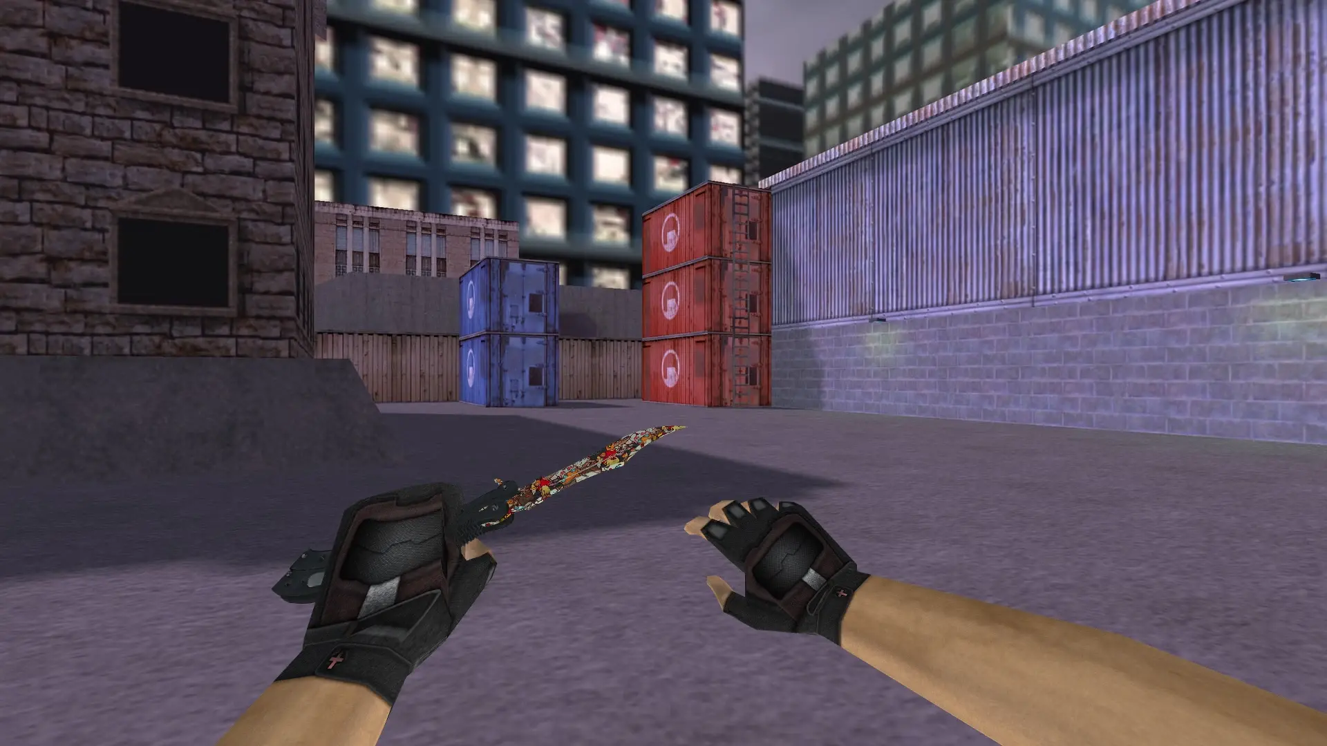 Butterfly Knife | Paw — cs_assault (first person)