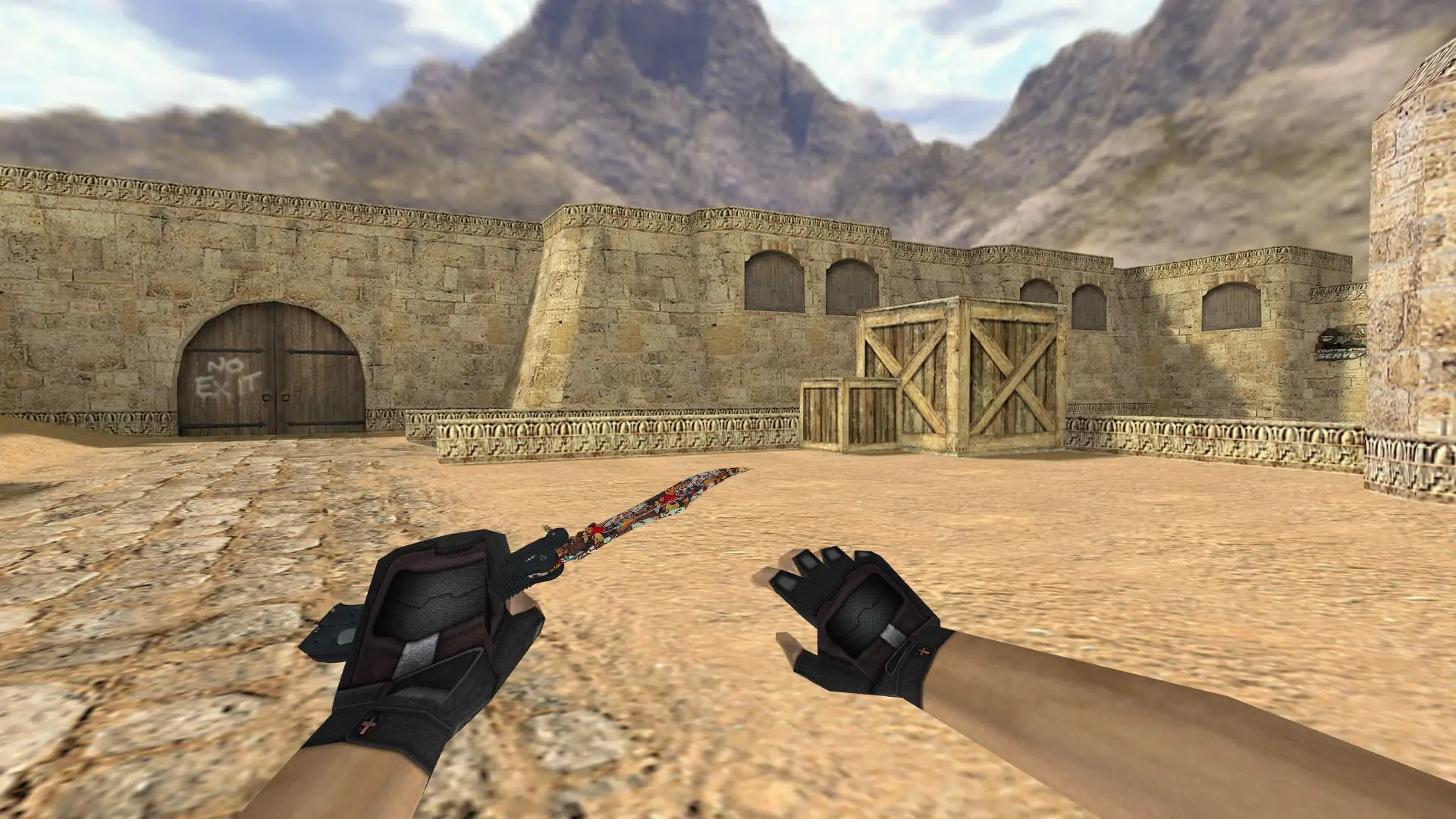 Butterfly Knife | Paw — de_dust2 (first person)
