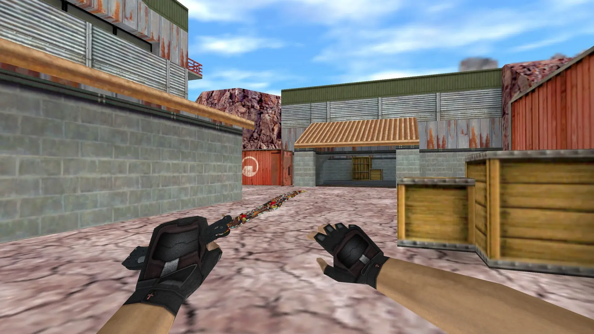 Butterfly Knife | Paw — de_nuke (first person)