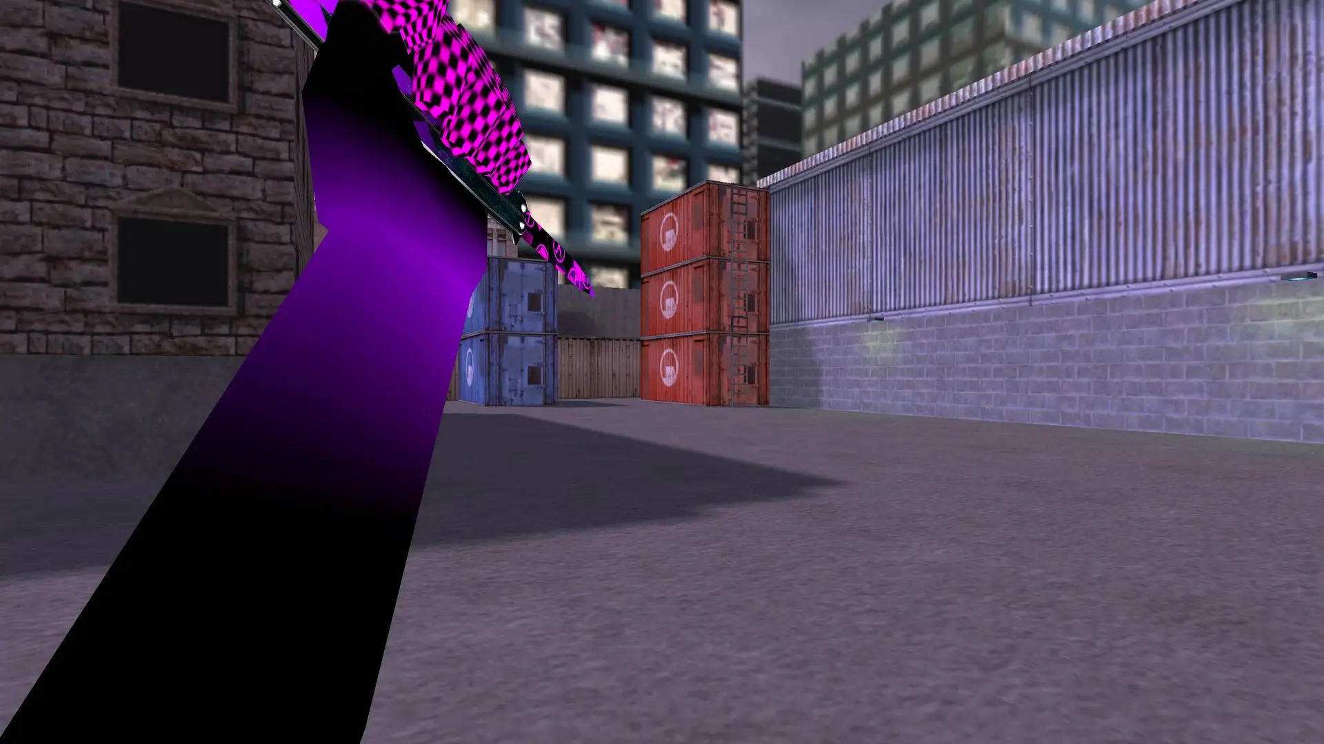 Butterfly Knife | Purple Error — cs_assault (first person)