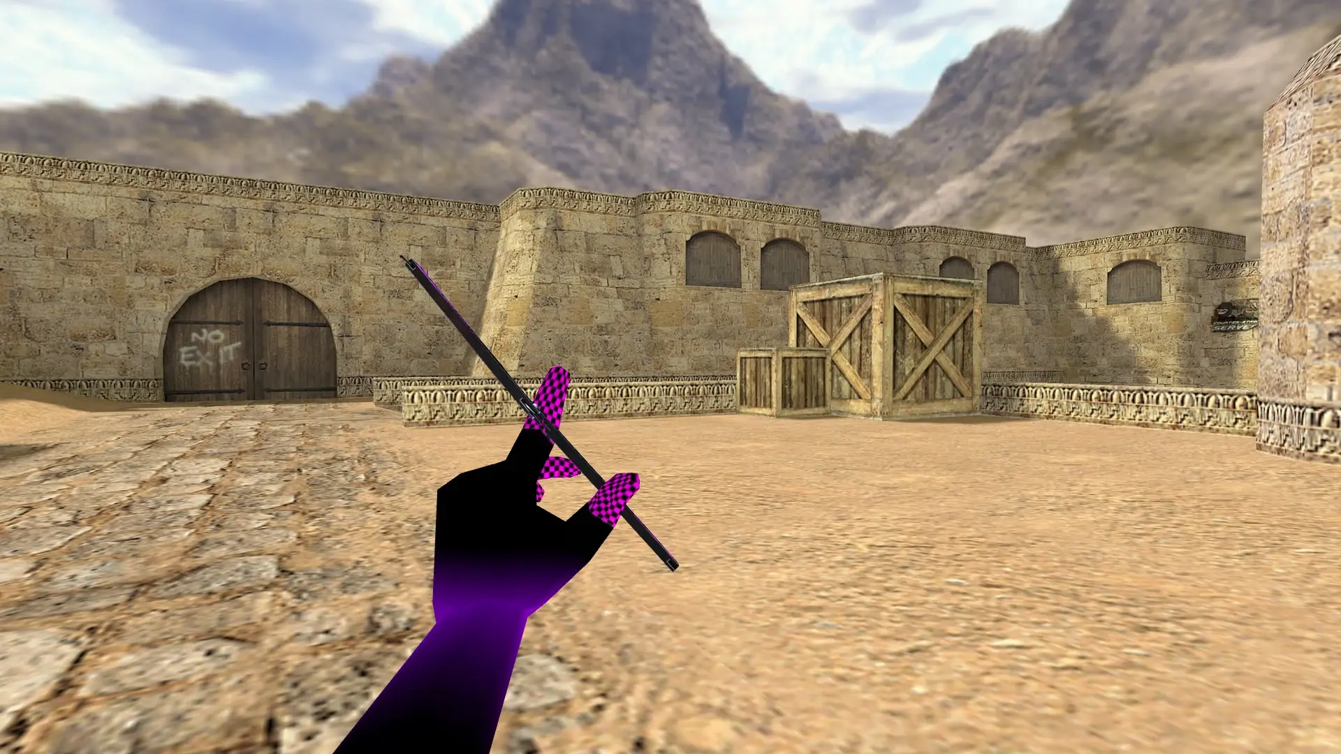 Butterfly Knife | Purple Error — de_dust2 (first person)