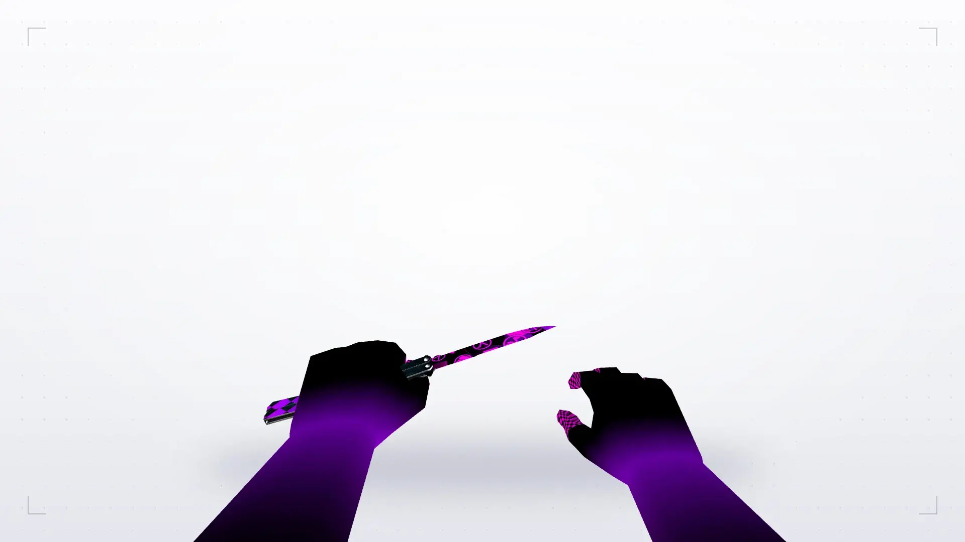 Butterfly Knife | Purple Error — first person