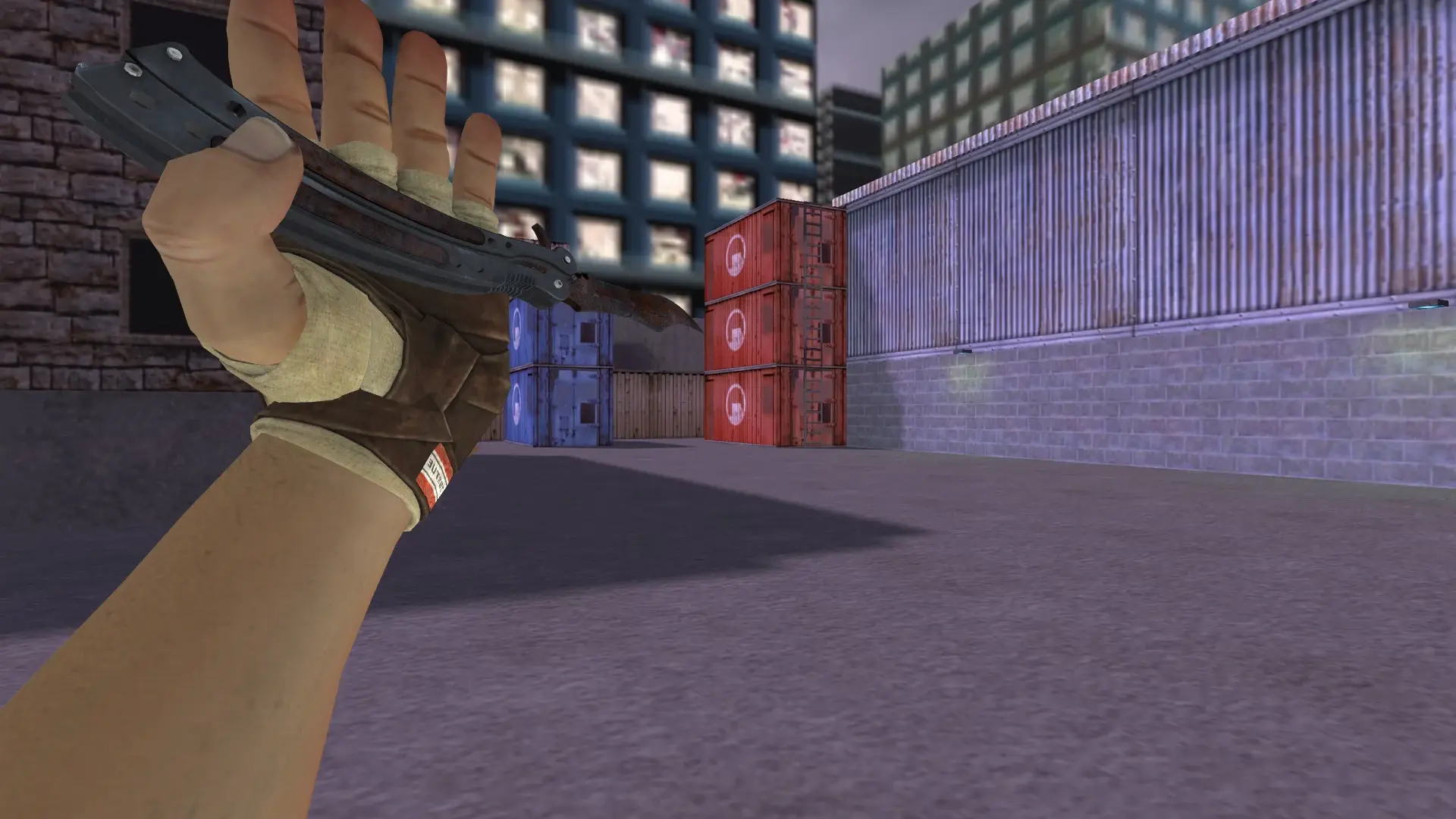 Butterfly Knife | Rustcoat — cs_assault (first person)
