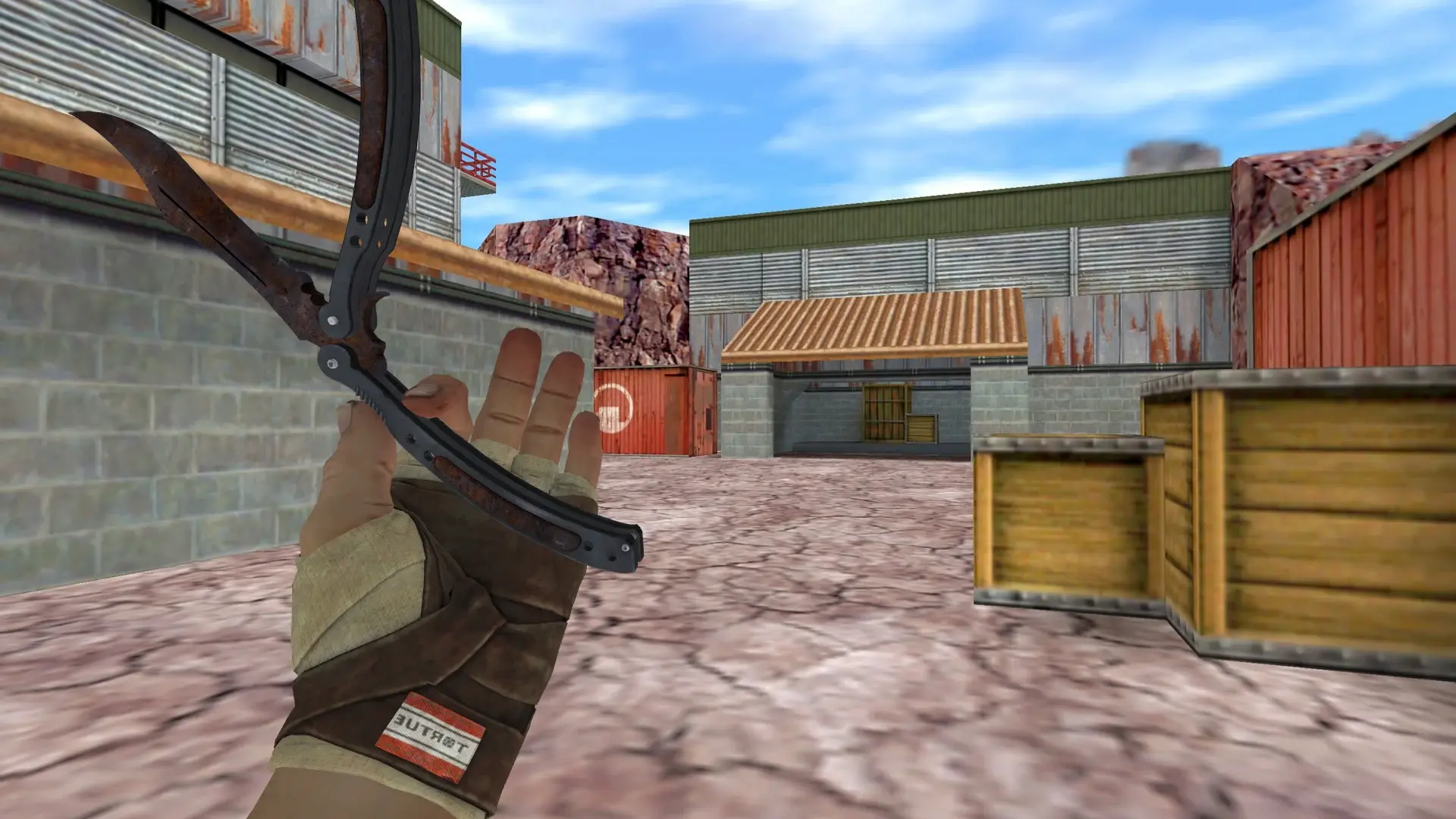 Butterfly Knife | Rustcoat — de_nuke (first person)