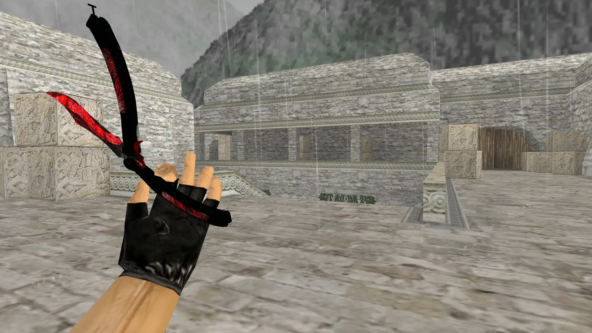 Butterfly Knife | Vampire — de_aztec (first person)