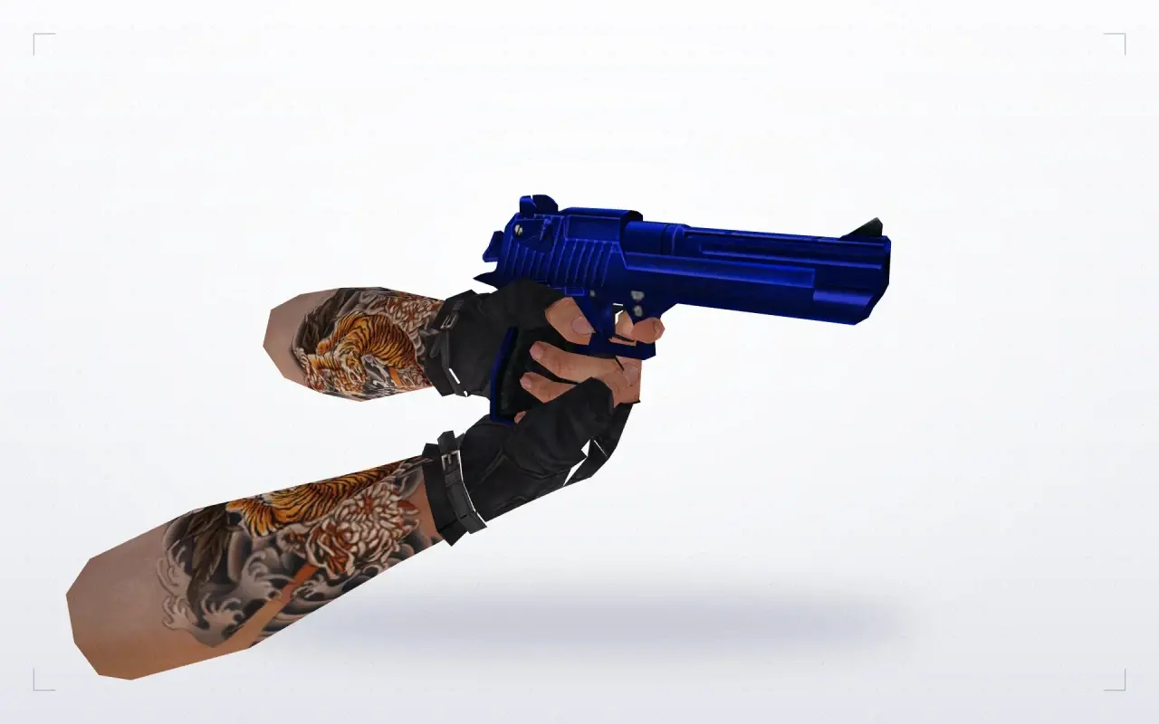 Blue Weapons with Tattoo — Desert Eagle — Blue Weapons with Tattoo