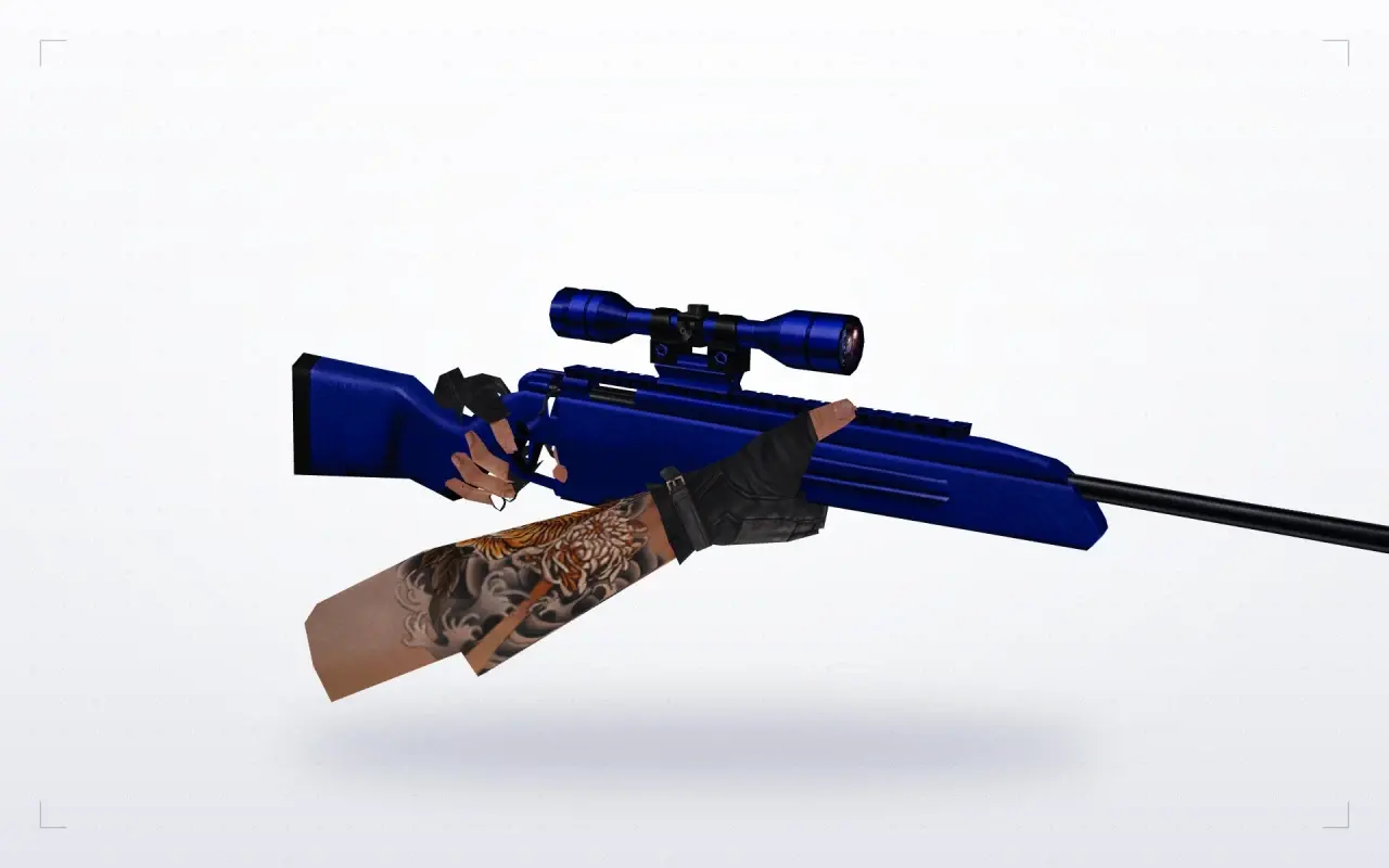 Blue Weapons with Tattoo — Scout — Blue Weapons with Tattoo