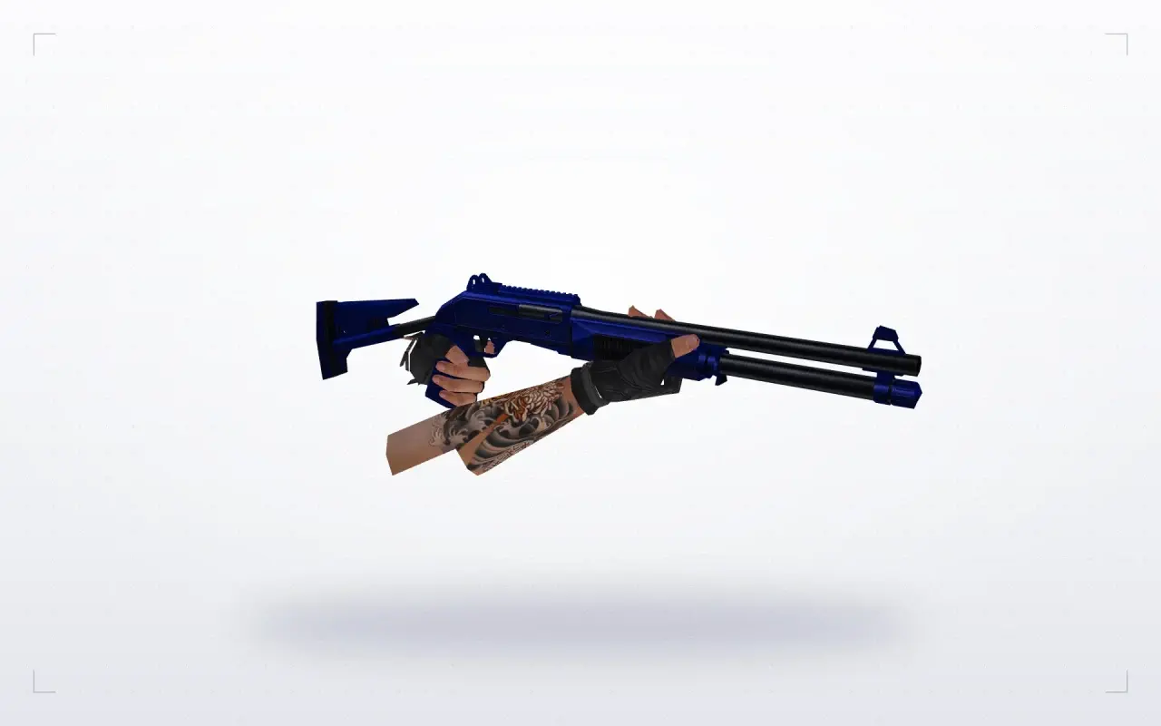 Blue Weapons with Tattoo — XM1014 — Blue Weapons with Tattoo