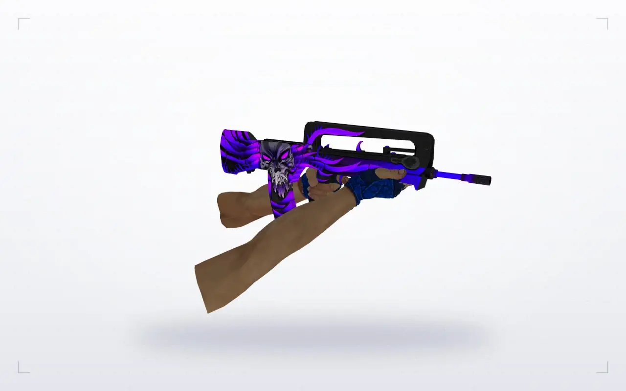 Hand Wraps Cobalt Skulls Pack — FAMAS: Hand Wraps Cobalt Skulls Pack