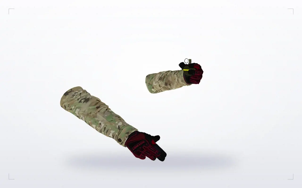 Specialist Gloves Crimson Kimono Pack — HE Grenade — Specialist Gloves Crimson Kimono Pack
