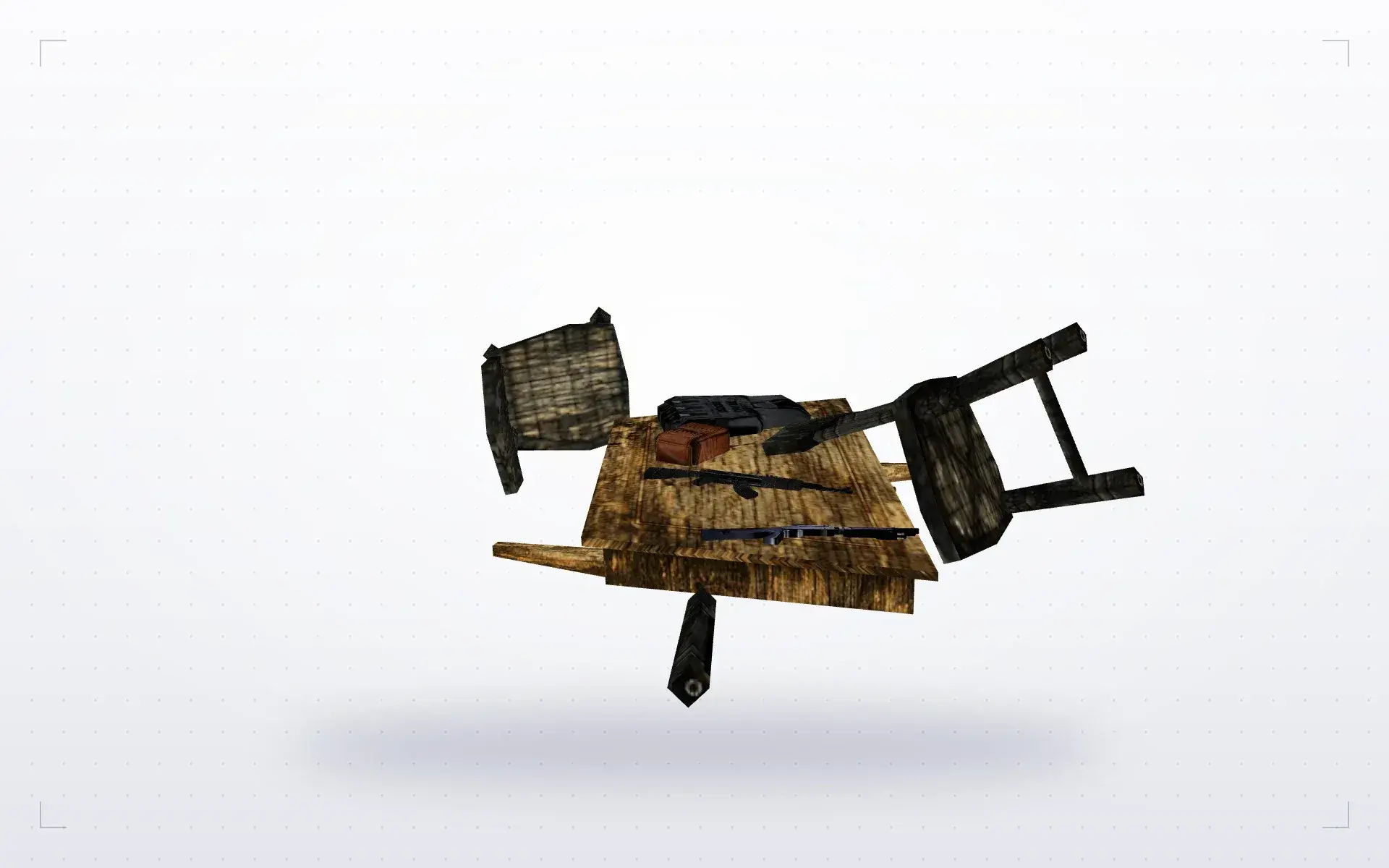 Table with Weapons and Gear — preview 1